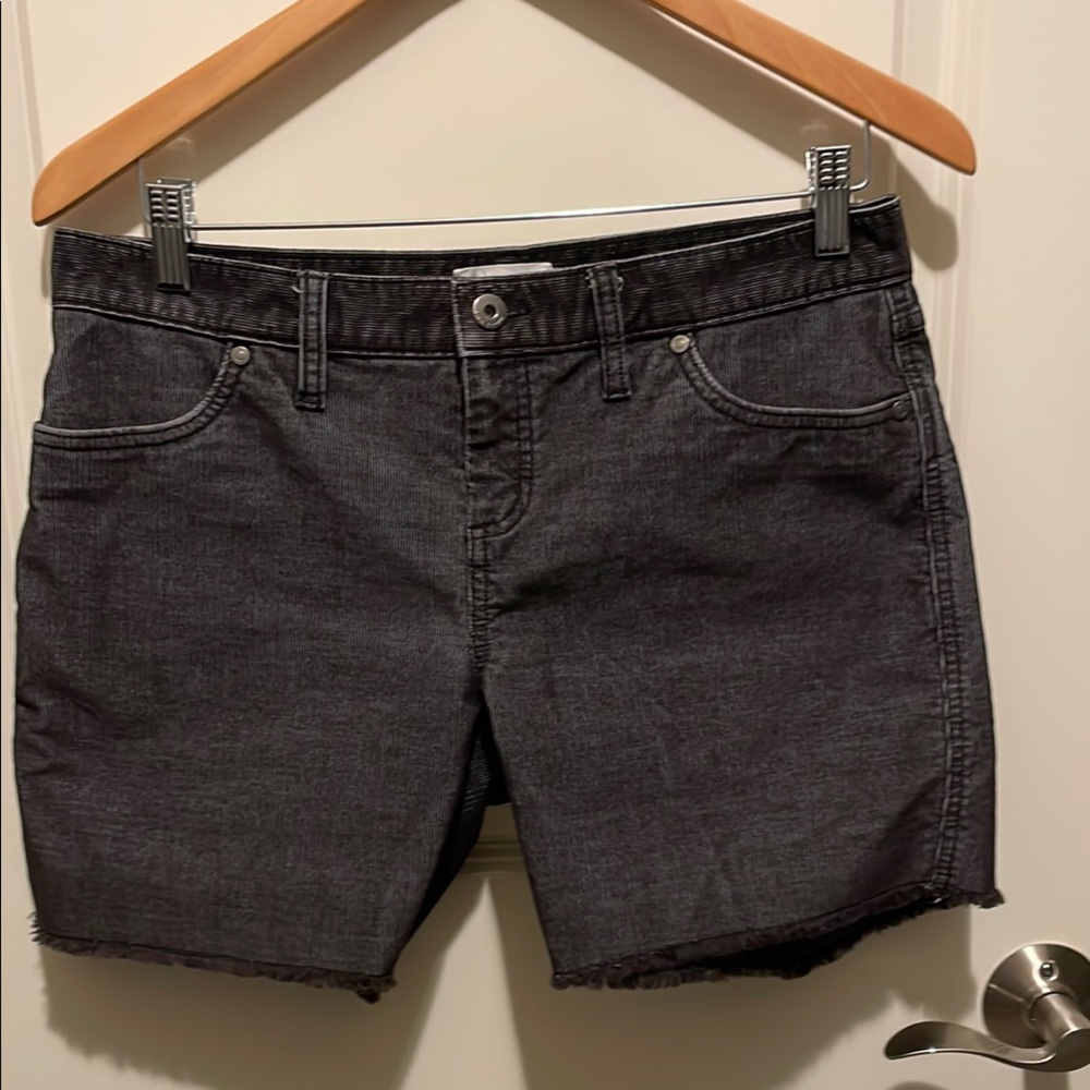 Women's Black Denim Shorts